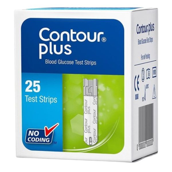 Contour Plus Blood Glucose Strip 25’s Pack