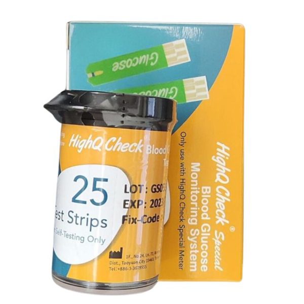 HighQ Check Special Blood Glucose Test Strips 25 pcs