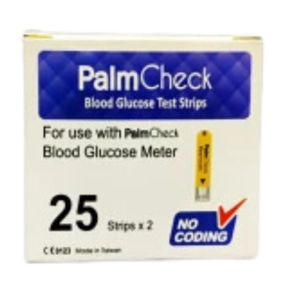 Plam cheak Glucometer Strip 50 & 25pcs